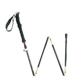 Sticks Pioneer New Trail Running Poles Rope Lock System Walking Sticks 4 Sections Aluminium Alloy Pole Hiking Camping Walking Stick