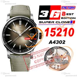 Code 11.59 15210 A4302 Automatic Mens Watch 3GF 41mm Steel Case Beige Index Textured Dial Nylon Leather Strap Super Edition Puretimewatch Reloj Hombre