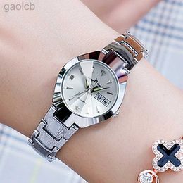 Armbanduhren Hochwertige Uhren Damenmode Uhr 2024 Luxusmarke Quarz Damenuhr Kleines Zifferblatt Kalender Armbanduhr Montre Femme 24319