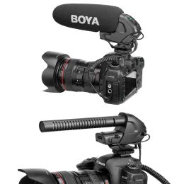Microphones BOYA BYBM3030 OnCamera Microphone 3.5mm SuperCardioid Video Mic for Canon Nikon Sony SLR Cameras Video Audio Recorder