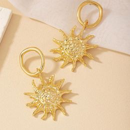 Dangle Earrings Fashion Accessories Alloy French Sun Personality Hipster Match Women's Vintage Flower