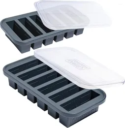 Storage Bottles Souper Cubes 1/2 Cup Silicone Freezer Tray With Lid - Easy Meal Prep Container And Kitchen Solution Mold For