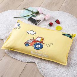 Kids Cotton Pillow Kindergarten Sleeping For ChildrenS Cartoon Pillowcase Soft Core Infant Bedding Boys Girls Hea 240315