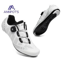 Footwear 2022 Cycling MTB Shoes with Clits Men Route Cleat Road Bike Speed Flat Sneaker Racing Women Bicycle Mountain Spd Biking Footwear