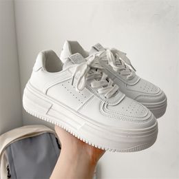 Women's Platform Thick soled dad shoes Clunky Sneaker spring and summer new small white shoes ins breathable casual sports board shoes Sport Shoes