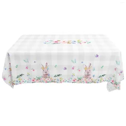 Table Cloth Easter Tablecloth Party Decoration Kitchen Spring Holiday Runner Decors Decorations