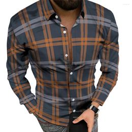 Men's Casual Shirts Party T Dress Up Shirt M-2XL Men Polyester Regular Comfy Fashion Fitness Long Sleeve Mens Muscle