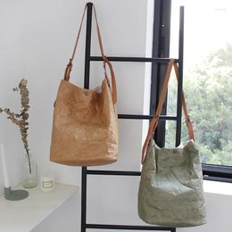 Bag Arrival Girls Fashion Bucket Bags Light Paper Shoulder Pretty Design Messenger Handbags 4 Colors