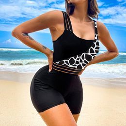 Women's Swimwear One Piece Swimsuit Women Push Up Swimming Suit Patchwork Bathing Female Ladies Holiday Beach