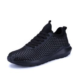 HBP Non-Brand Wholesale mens shoes breathable woven upper fashion casual sports shoes mens and womens sports walking shoes