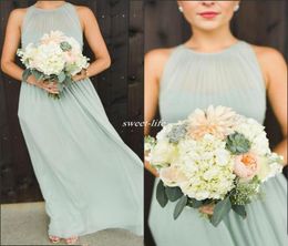 Elegant Chiffon Long Bridesmaid Dresses Floor Length Boho Country Party Maid of Honour Gowns Bohemian Formal Maxi Wear3319601