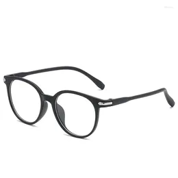 Sunglasses Anti-blue Light Anti-radiation Glasses Blue Film Round To Protect Eyes Square Frame No Degree Fashion Flat Mirror