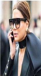 New Sunglasses Women Flat Top Oversize Shield Shape Glasses Brand Design Vintage Sun glasses UV400 Female Rivet Shades Ey9537197
