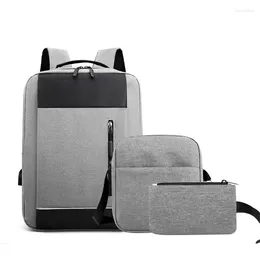 Backpack USB Rechargeable Men's And Women's Large Capacity Simple Business Computer Leisure Travel Student