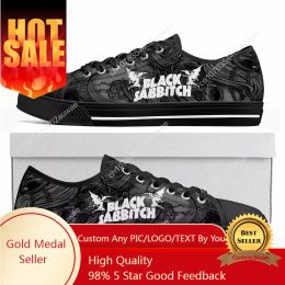 Shoes Black Heavy Metal Band Sabbath Low Top High Quality Sneakers Mens Women Teenager Canvas Sneaker Casual Couple Shoes Custom Shoes
