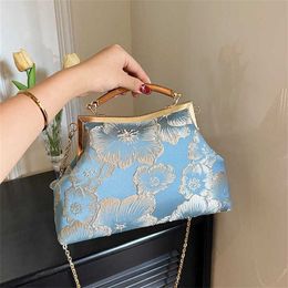 Hip Shoulder Bags Designer Handbags Tote Handheld Shoulder Bag Crossbody Chinese Style Embroidered Dinner Handbag Womens Bag 240311