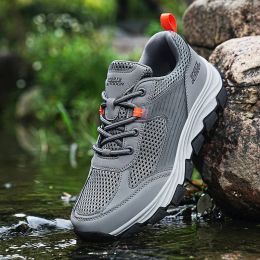 Shoes 2024 New Hiking Shoes Men Waterproof Camp Fishing Shoes Outdoor Hiking Travel Shoes Large Size 3646 Unisex Hiking Sports Shoes