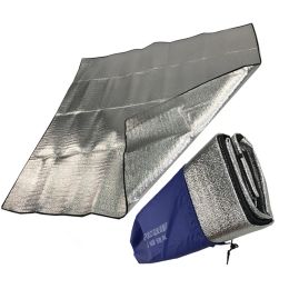 Mat Tent Moistureproof Mat Outdoor Waterproof Beach Mat Moistureproof Camp Aluminum Film Pad Crawling Insulated Sleeping Cushion