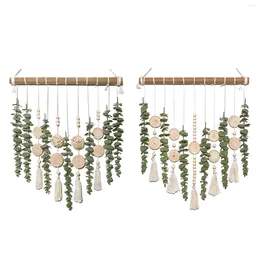 Decorative Flowers Artificial Eucalyptus Wall Hanging Decor Fake Greenery Modern Chic Boho