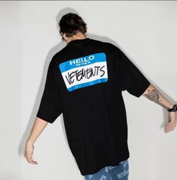 2024 New Men's T-Shirts Vetements Printed Short Sleeve Summer New Oversize Loose Hip Hop Crew Neck T-shirt Men's Fashion tee tops