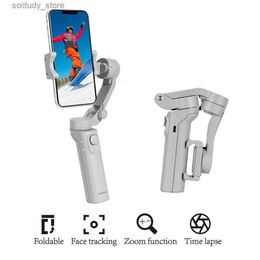 Stabilisers Foldable three-axis shock-absorbing handheld smartphone universal joint Stabiliser with tripod shooting video vlog Q240320