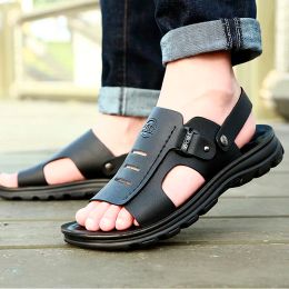 Boots Sandals Men Light Comfort Summer Beach Shoes Casual Hard Wearing Male Summer Shoes Man Soft PVC Outdoor Slippers Walking Slides