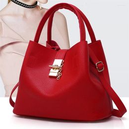 Shoulder Bags 2024 Solid Handbag Women's Fashion Waterproof Single Bag Ladies Crossbody Pu Messenger