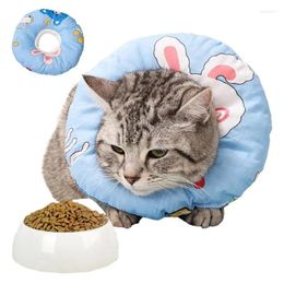 Dog Collars Cat Neck Collar Pet Recovery Cone Breathable Donut Pillow Comfortable For Small Dogs Kittens Elizabethan Pets