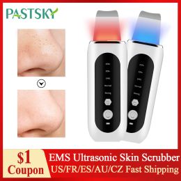 Devices Ultrasonic Skin Scrubber Peeling Blackhead Remover Deep Face Cleaning EMS Ultrasonic Ion Pore Cleaner Facial Shovel Cleanser