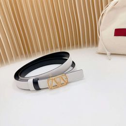 Women designer belt letter buckle fashion Women men luxury Genuine Leather thin belt Female Simple plain Dress business belts cintura 2cm Top quality