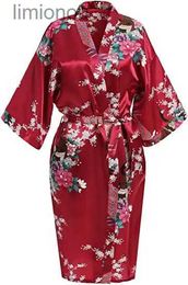 Women's Sleepwear Rayon Robes Women Nightwear Flower Home Clothes Intimate Lingerie Casual Kimono Bath Gown Lady Sexy Night Dress Oversize 3XLC24319