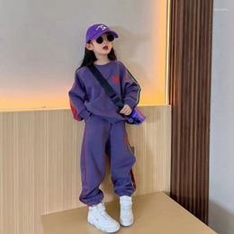 Clothing Sets 2024 Spring Autumn Children Tracksuit Teen Girls Toddler Jacket Jogger Pants 2 Pcs Set Kids Suit Baby Outfit Clothes