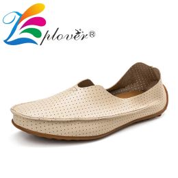 Shoes Breathable Men Casual Shoes Summer Style Holes Leather Shoes Men Loafers Classics Light Moccasins Men Oxfords Driving Shoes