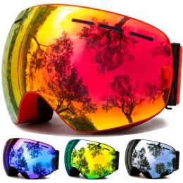 Goggles Antifog UV Protection Ski Premium Goggles Winter Snow Sports Goggles with Interchangeable Lens Ski Glasses Snowboard Goggles