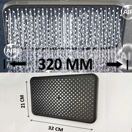 Bathroom Shower Heads High Pressure Large Flow Supercharge Ceiling Mounted Shower Head 32cm Big Panel Rainfall Abs Thicken Shower Bathroom Accessories Y240319