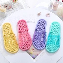 Slippers 2024 Flat Bottom Women's Candy Colour Home Indoor Massage Sandals And 4234