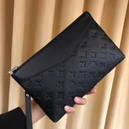 Designer Genuine Leather clutch bag Men Women Pochette Handbag Phone Purses Wallet Luxury Brand 10A