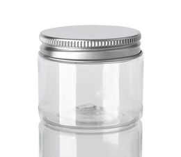 30 40 50 60 80ml Plastic Jars Transparent PET Storage Cans Boxes Round Bottle with PlasticAluminum Lids6405083