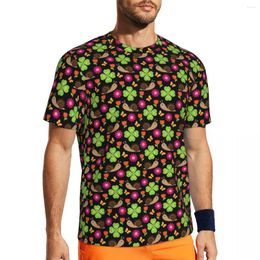 Men's T Shirts Sports T-Shirt For Men Cute Snail Animal Print Summer Tee Shirt O Neck Y2K Casual Graphic Tops Plus Size 3XL