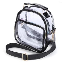 Shoulder Bags Transparent PVC Bag Stadium Approved Women Clear See Through Fashion Waterproof Casual Simple For Festival Games