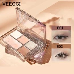 Shadow Veecci Eyeshadow Palette Five Color Matte Pearlescent Powder Earth Color Long Lasting Eye Makeup Eyeshadow