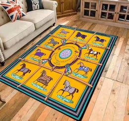 Top Floor Mat for Home Living Room Easy-Care Non-Slip Mat Simple Style Floor Mat Quality