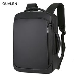 Backpack For Men Multifunctional Business Notebook USB Charging Waterproof Film Mens Backbag Casual Bag 240313