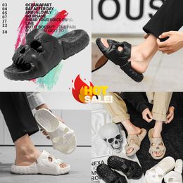 2024 NEW Hot-selling EVA Shoes Skull Feet Thick Sole Sandals Summer Beach Men's Shoes Toe Wrap Breathable Slippers GAI EUR 40-45