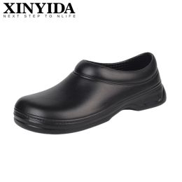 Sandals Unisex Slip On Resistant Kitchen Work Shoes Nonslip Waterproof OilProof Chef Shoes Breathable Mules Clogs Garden Safety Shoes
