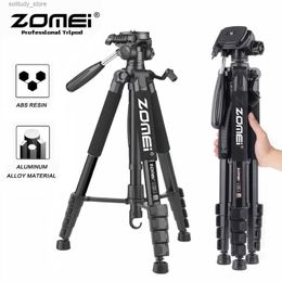 Stabilisers 187cm/73in Tall Zomei Tripod Stand for Professional Camera Spotlight Telescope Binoculars 360 Rotatable Phone Holder for Video Q240319