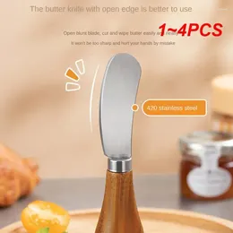 Knives 1-4PCS Toast Spreader Easy To Use Stylish Convenient Bread Topping Trending Breakfast Essential Butter Knife Stand-up Design