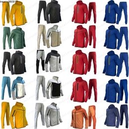 Designer Mens Sports Suits Technology Fleece Pants Sweatpants Jacket Loose Single Zipper Sweatshirt Men Camouflage Asian Size