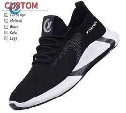 HBP Non-Brand sunborn quality New popular flying weaving running hot sale shoes in spring trend leisure breathable mesh