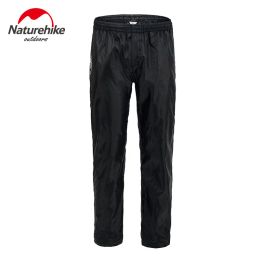 Clothings Naturehike Rainproof Folding Pants Over Trousers Men Women Waterproof Windproof ElasticWaist Rain Pants with Double Zippers